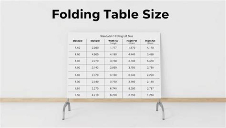 What size is a folding card table