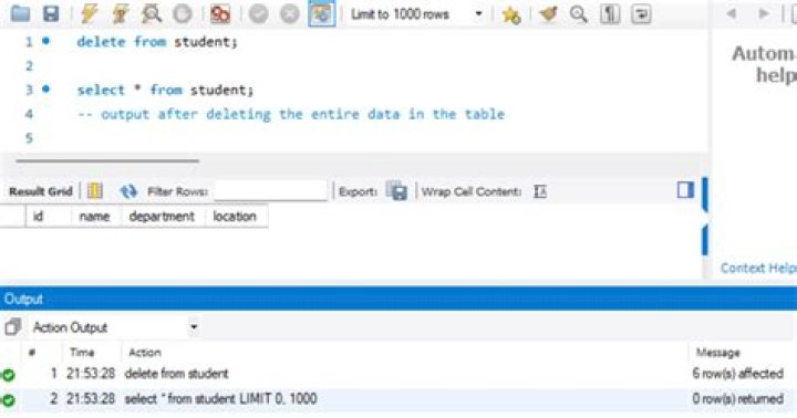 What statement would you use to delete the entire table remove all data triggers indexes )?