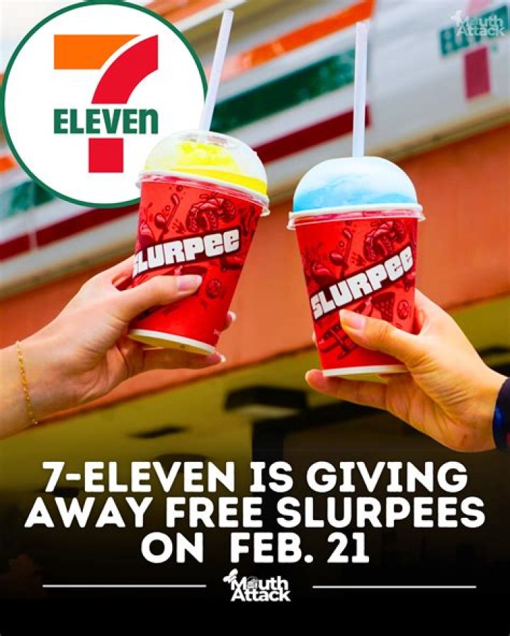 What time does 711 stop giving free Slurpees?