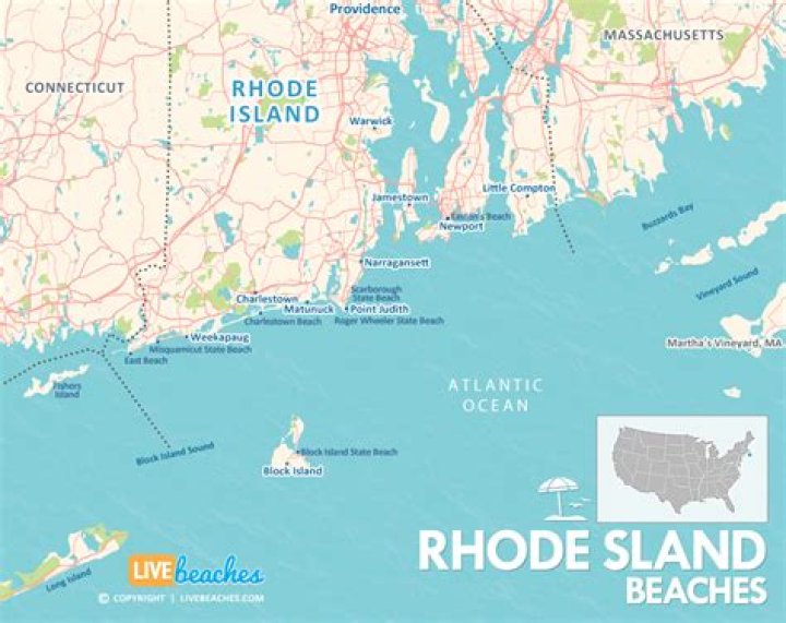 What type of geography does Rhode Island have?