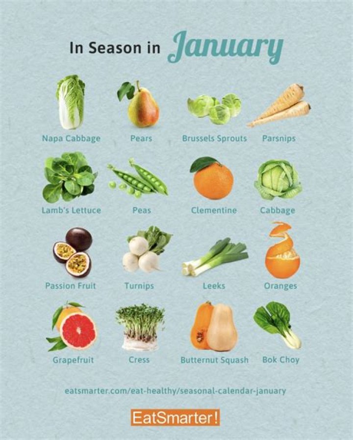 What vegetables are in season in February?