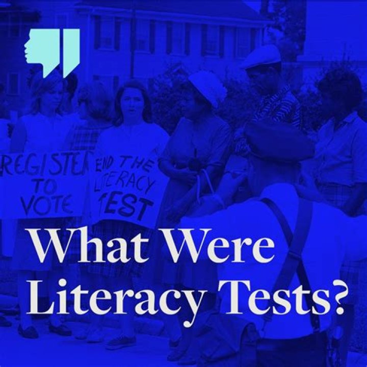 What was the voting literacy test