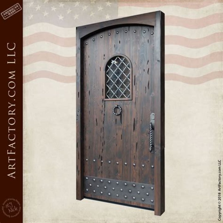 What were castle doors made of?
