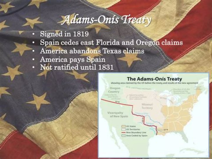 What were the effects of the Adams Onis Treaty