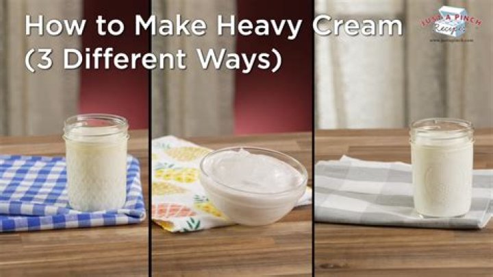 When a recipe calls for heavy cream What do they mean?