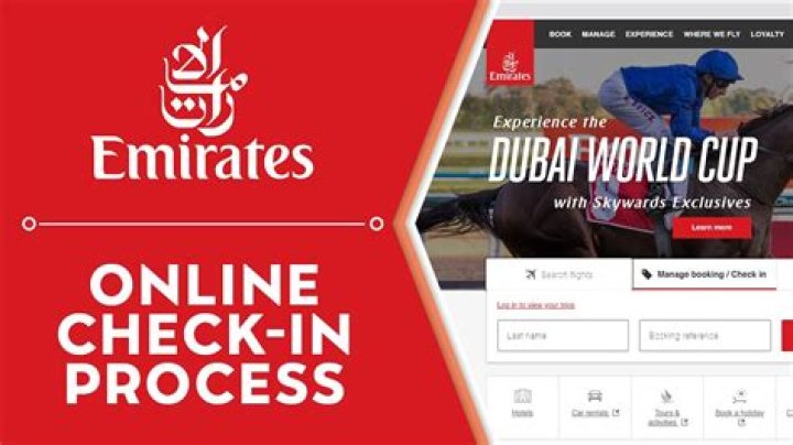 When can I do online check in Emirates?