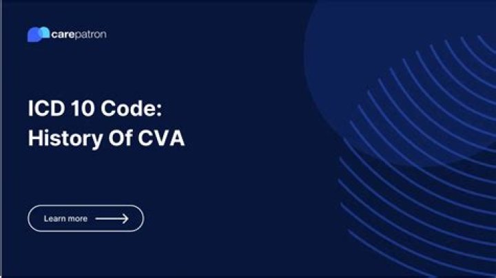 When can you code history of CVA