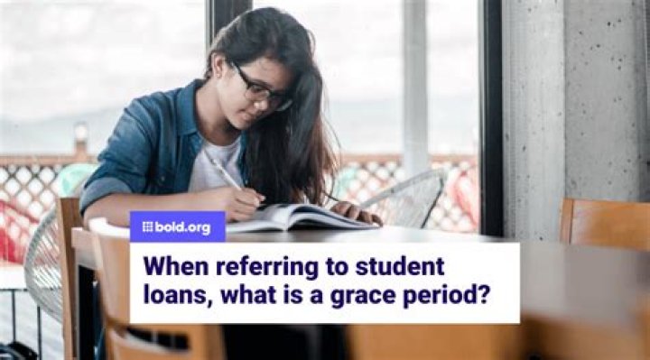 When referring to student loans What is a grace period