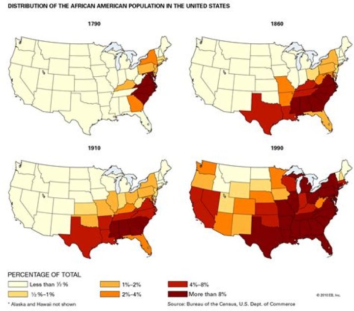 Where are African Americans clustered in the United States?