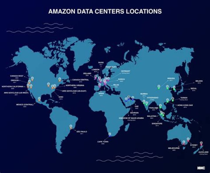 Where are Amazon data centers located
