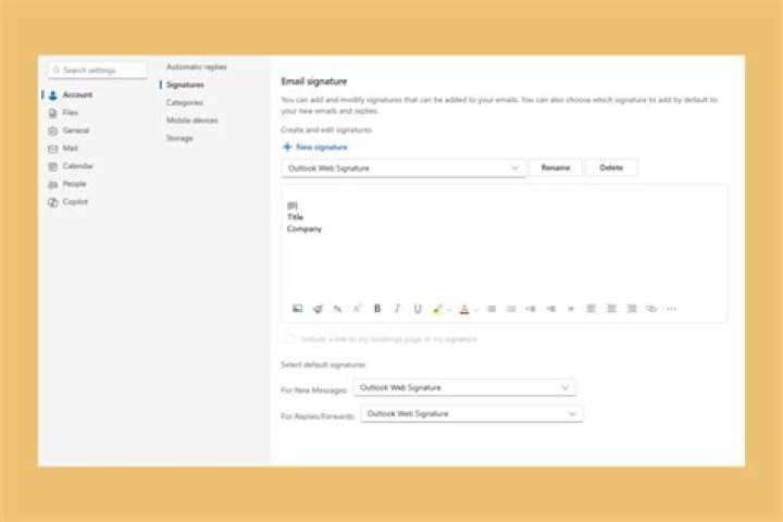 Where are Outlook signatures stored?