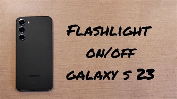 Where do I find the flashlight on my Galaxy s5?
