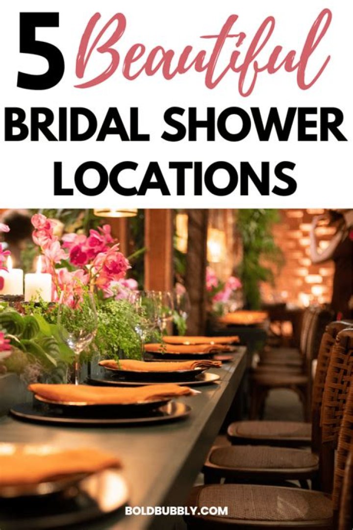 Where is a good place to have a bridal shower
