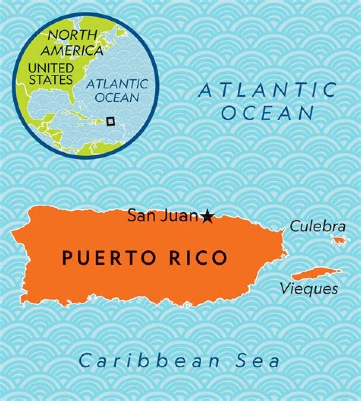 Where is Puerto Rico located compared to the United States