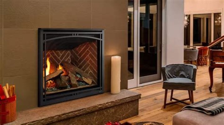 Where is the model number on a majestic fireplace?