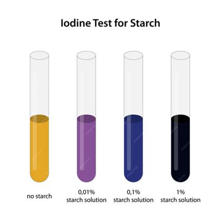 Which of these changes color in the presence of starch?