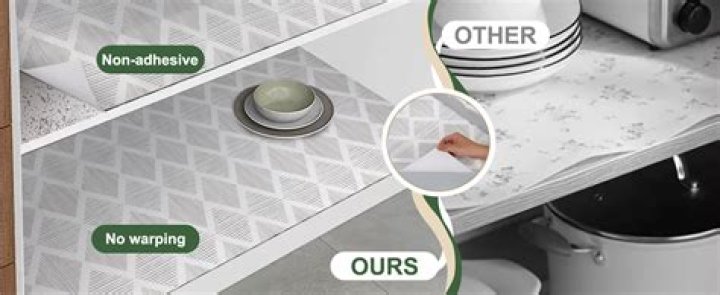 Which side of shelf liner goes down?