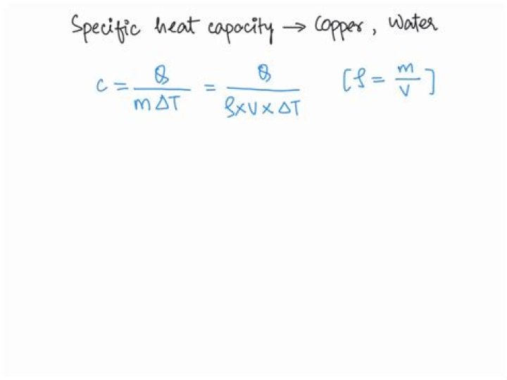 Which substance has a greater specific heat capacity copper or water