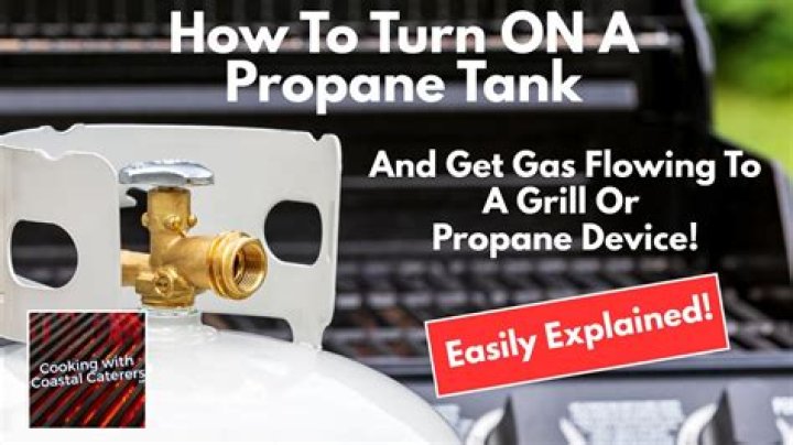 Which way do you turn a propane tank to turn it off?