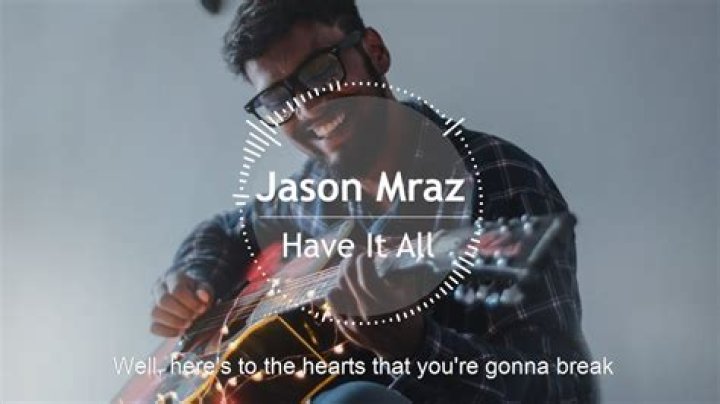 Who did Jason Mraz write Have It All About?