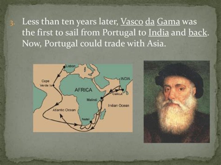 Who did Vasco da Gama sail