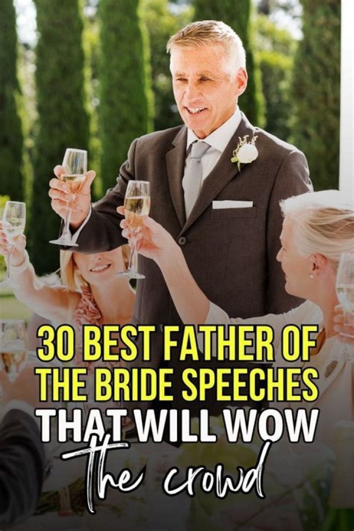 Who should the father of the groom toast