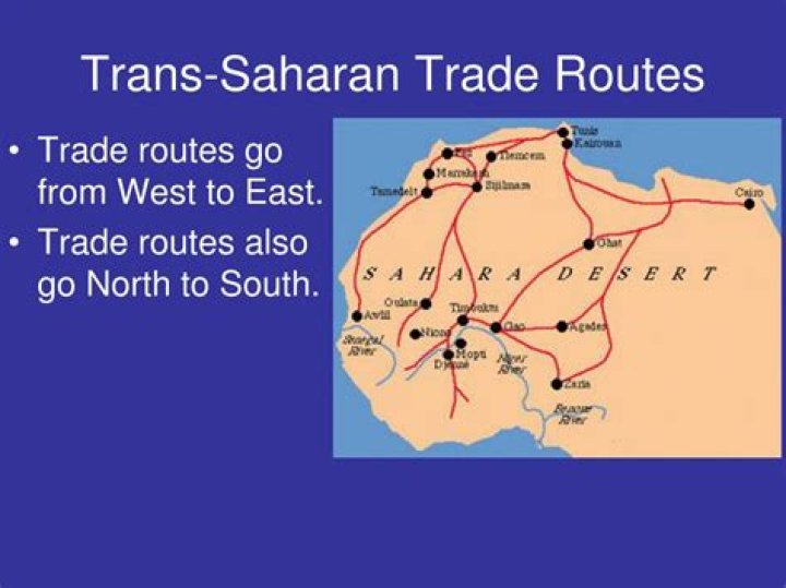 Who traded on the trans Saharan trade route?