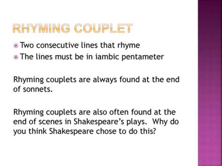 Why are couplets important