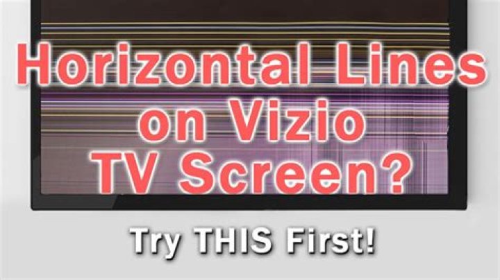 Why do I have lines on my TV screen?