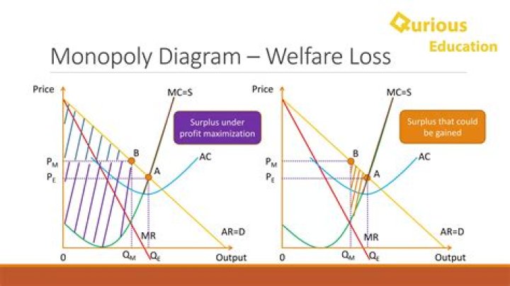 Why does a monopoly situation lead to welfare loss