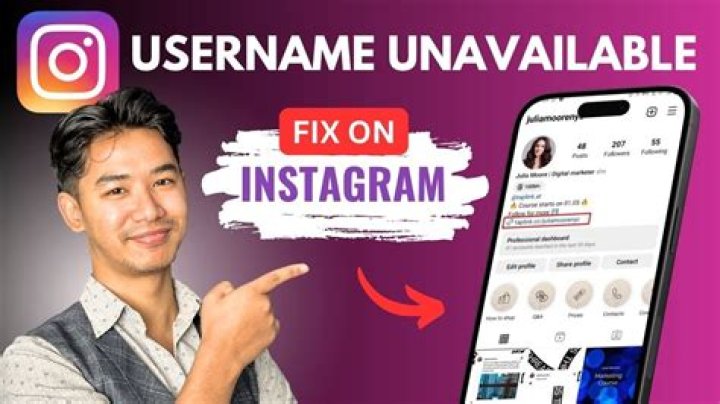 Why does Instagram say Username not available?