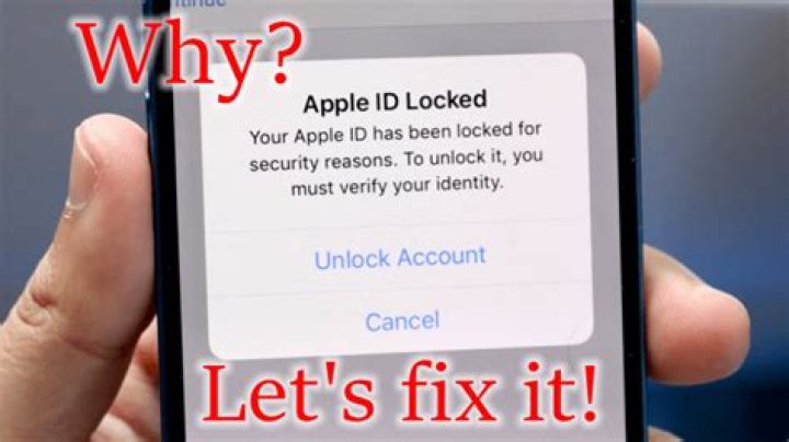 Why has my Apple ID been locked for security reasons?
