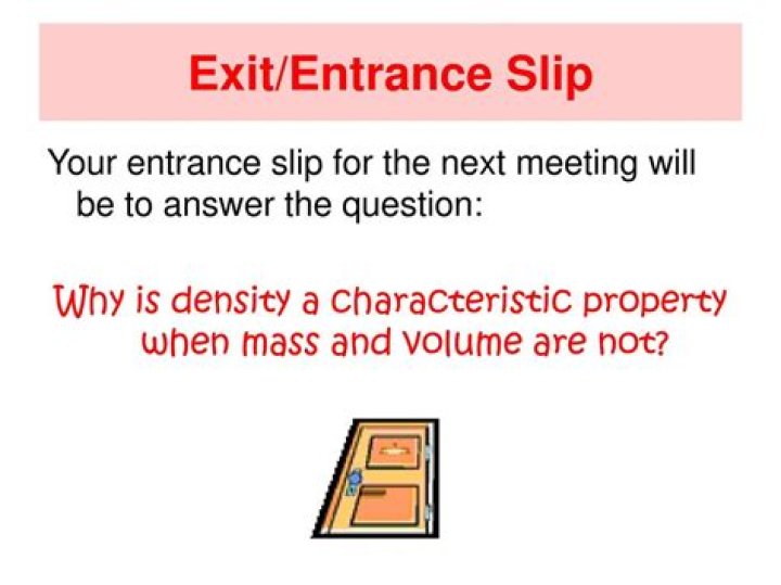 Why is density a characteristic property?