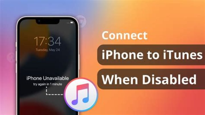 Why won't my disabled iPhone connect to iTunes?