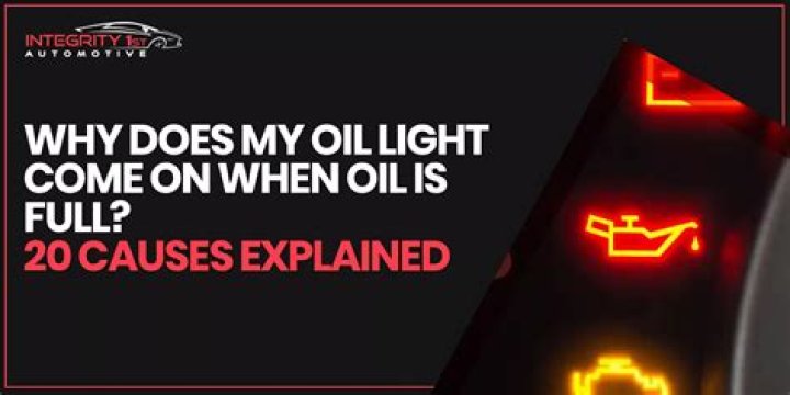 Will oil light come on if oil is low?