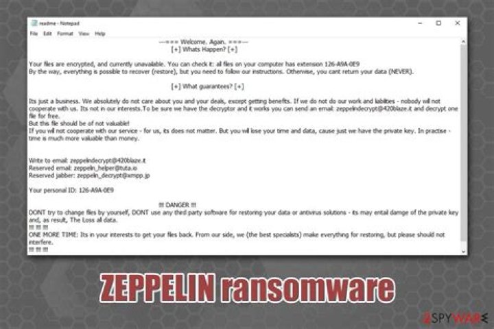 Zeppelin Ransomware Removal Instructions [Update 2021]